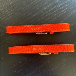 Gucci small Diana orange Leather bamboo handle shapers- Brand New